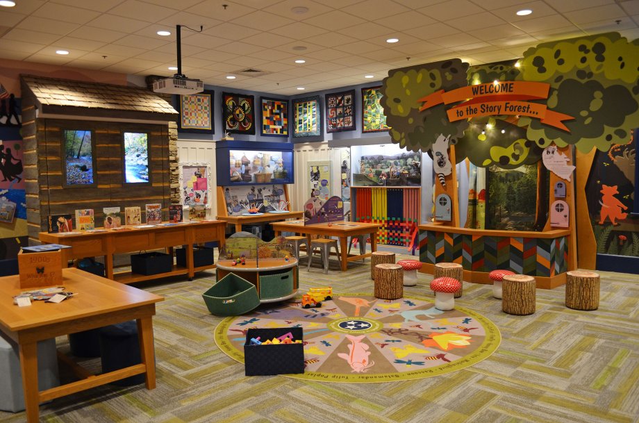 There are plenty of toys for younger children and books for older children.