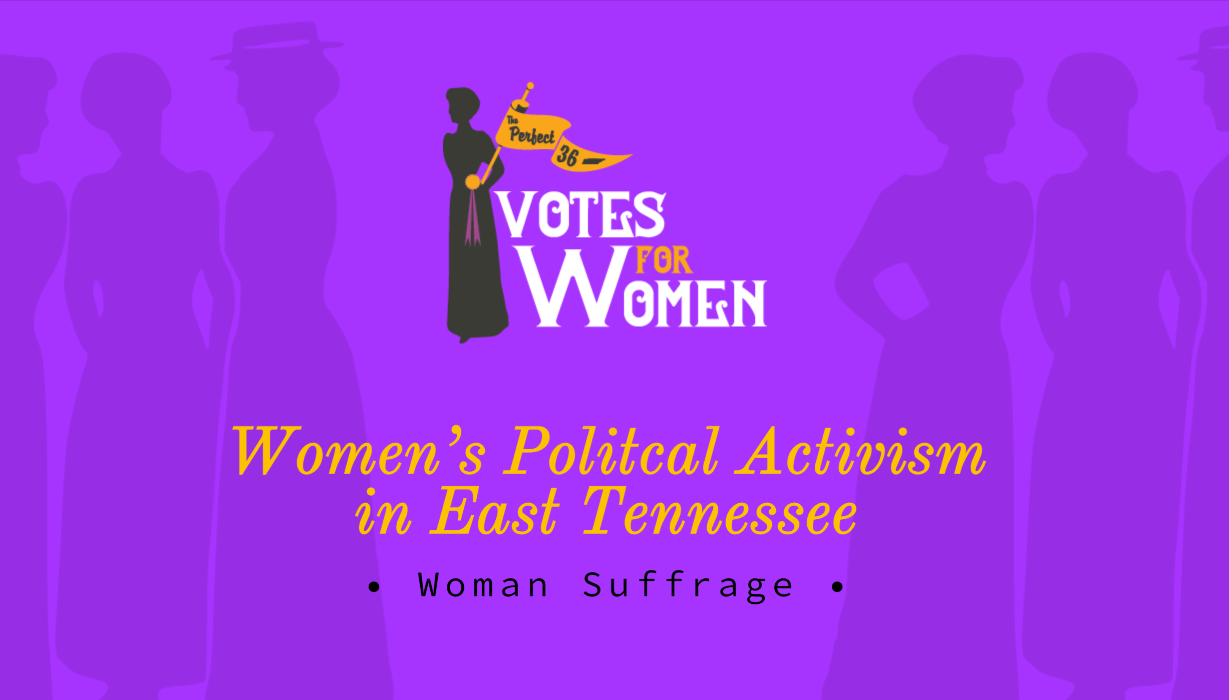 Screenshot from the new Women's Suffrage website.