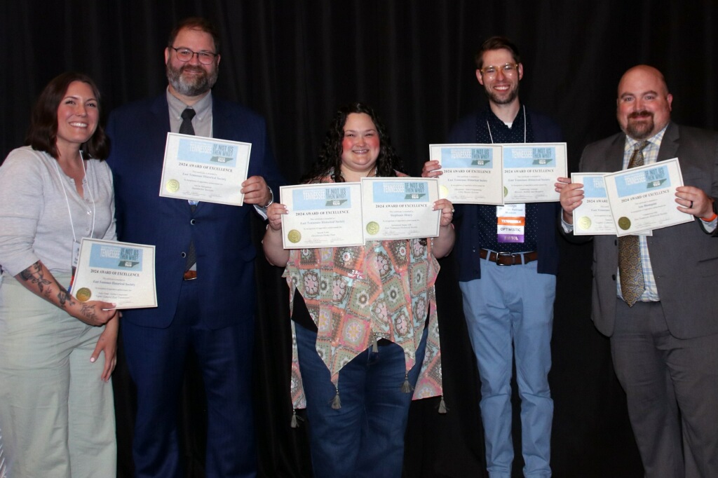 ETHS staff receive awards during Tennessee Association of Museum annual meeting. 